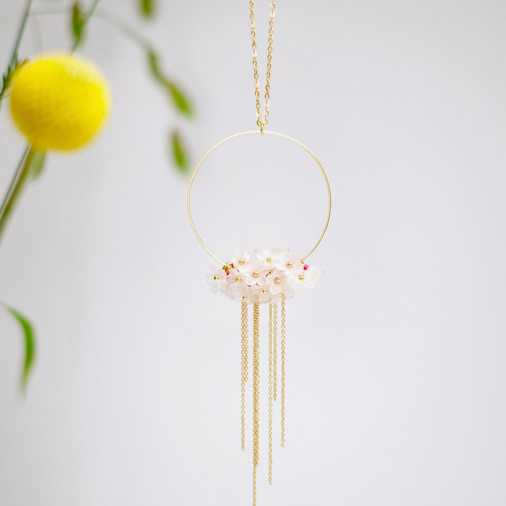 Exemple de création : Sautoir Sakura – tuto Perles Corner
