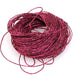 Fil ciré Linhasita fuchsia métallisé de 0,5 mm pour micro macramé.