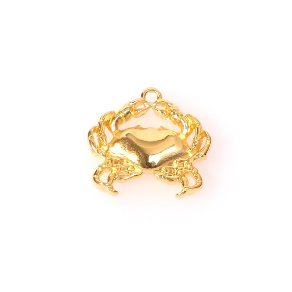 Pendentif En Or 18k Forme Crabe - Poids 2.26 Grammes - Bijou Occasion Rénové