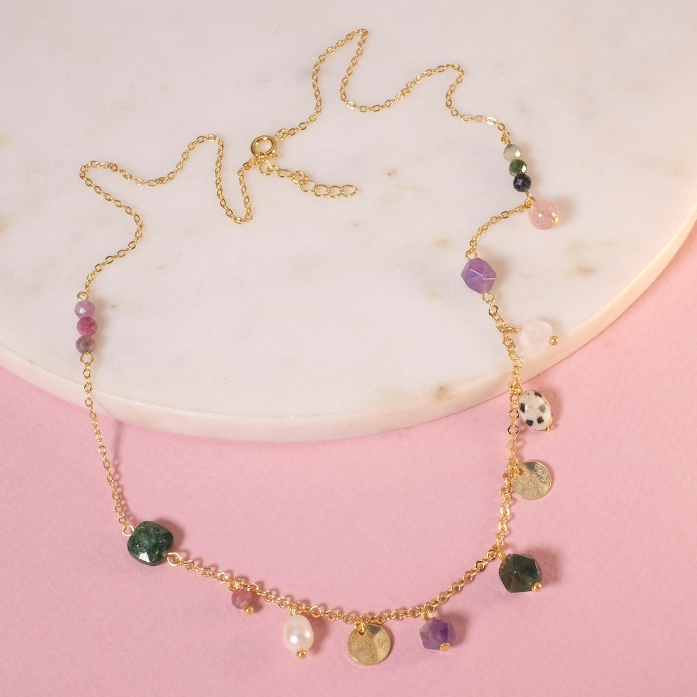 Atelier Bijoux en Pierres Naturelles – Collier • Doré à l’or fin 24K (Paris 11e)