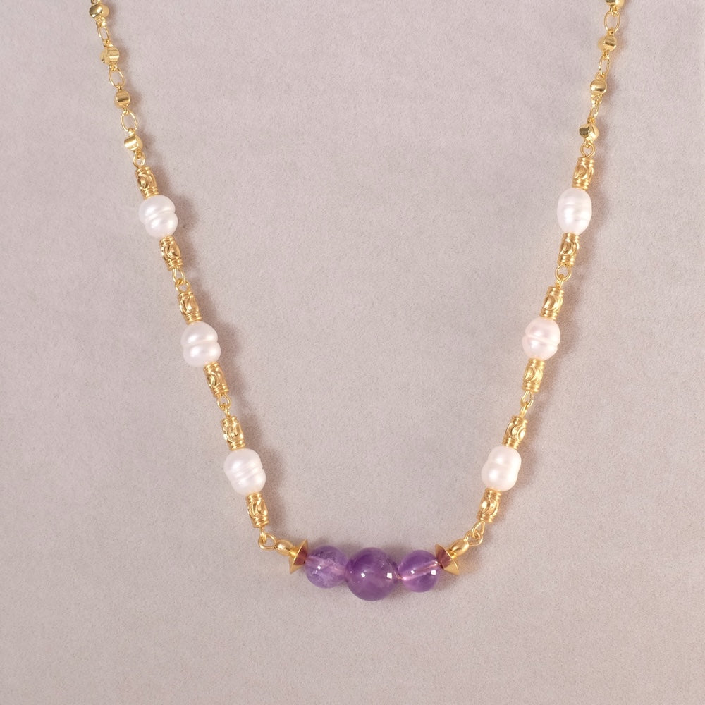 Exemple de création : Collier ras de cou Thais en Gemmes – tuto Perles Corner