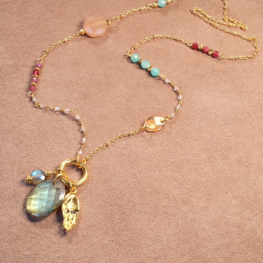 Exemple de création : Collier Éclats de Gemmes – tuto Perles Corner