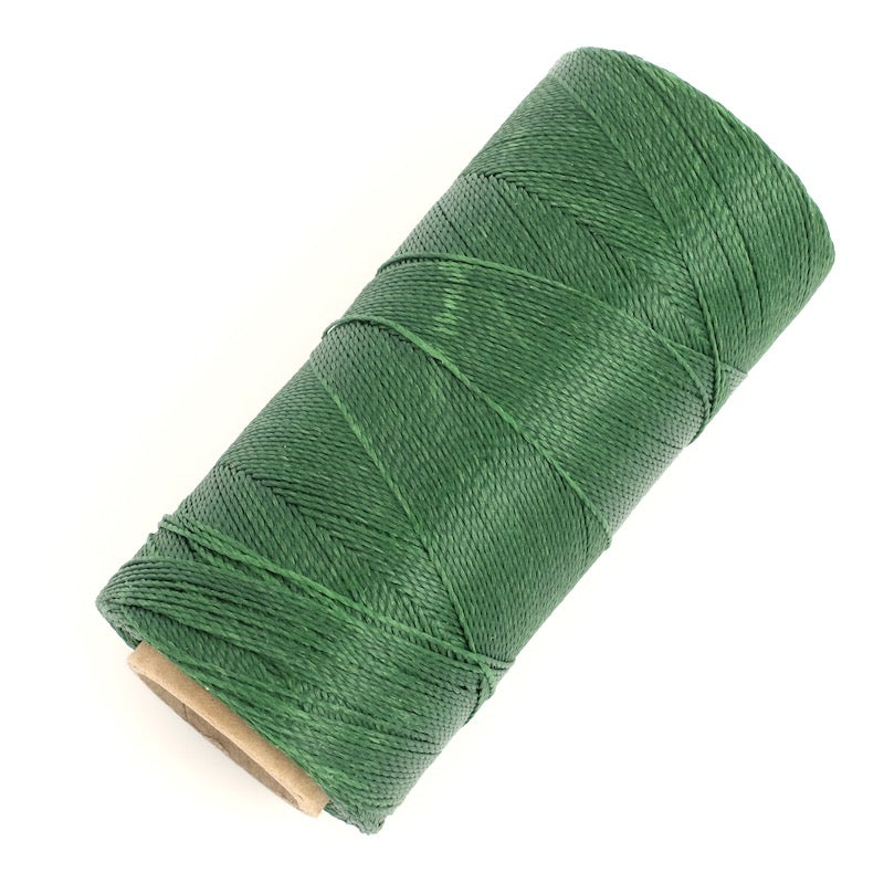 10 mètres de fil ciré Linhasita 0,5mm pour micro macramé - vert sapin