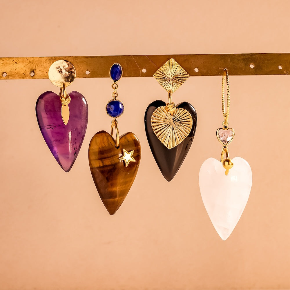Exemple de création : Boucles Love Cristal – tuto Perles Corner