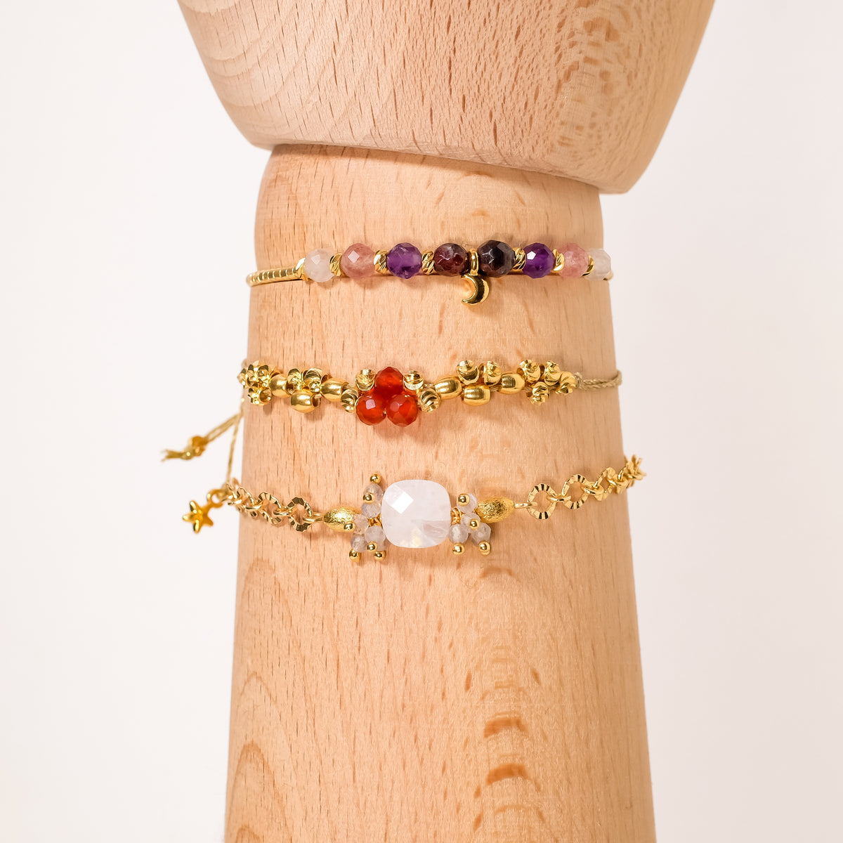 Exemple de création : Bracelet coussin Luna – tuto Perles Corner