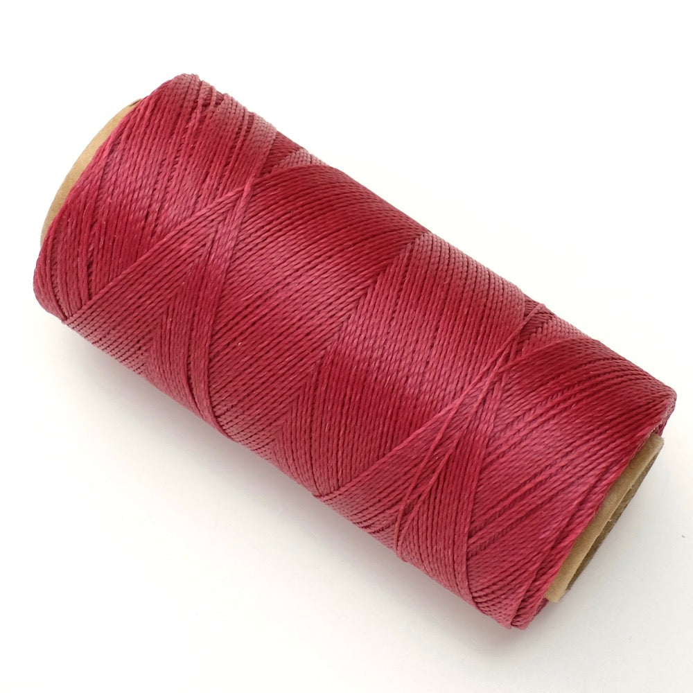 10 Mètres de fil ciré Linhasita 1mm pour micro macramé - Framboise