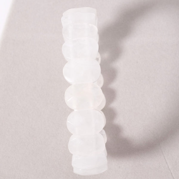 Collier En Quartz Cristal De Roche Naturel – Perles Facettées Pépites, 18 Pouces