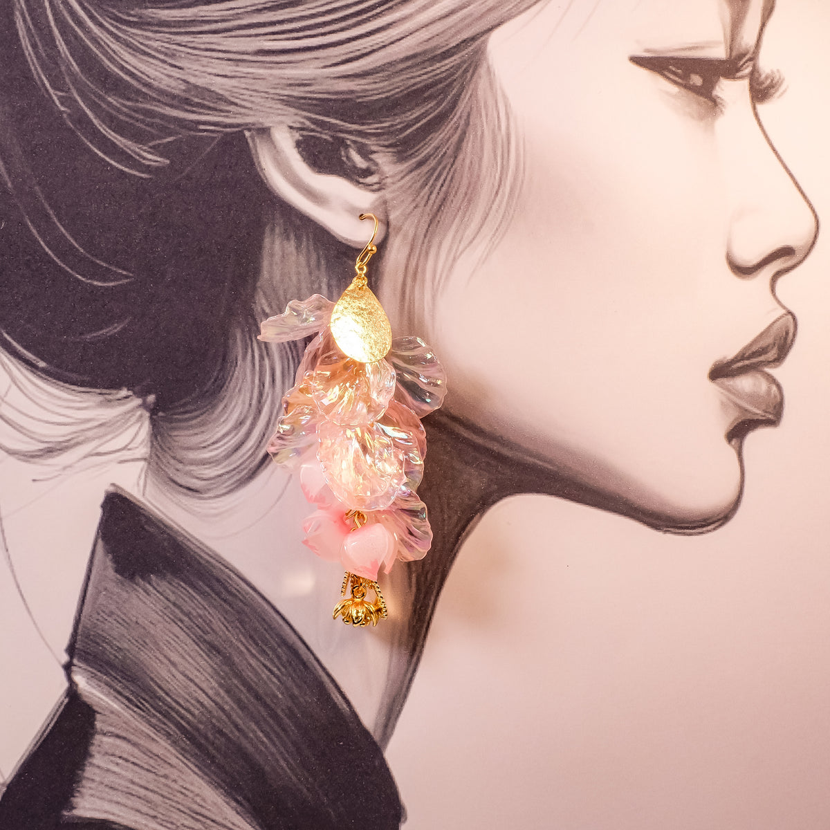 Exemple de création : Boucles d'oreilles Elouane – tuto Perles Corner