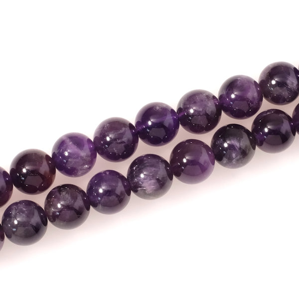 Perles Rondes En Améthyste Chauffée - Pierres Naturelles Pour Lithothérapie - Neuf