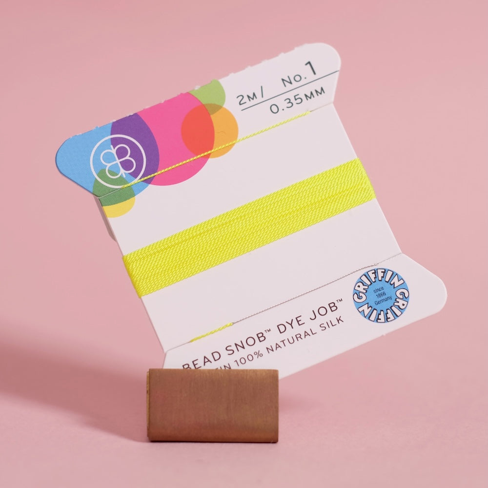 Fil de soie naturelle Griffin Jaune fluo