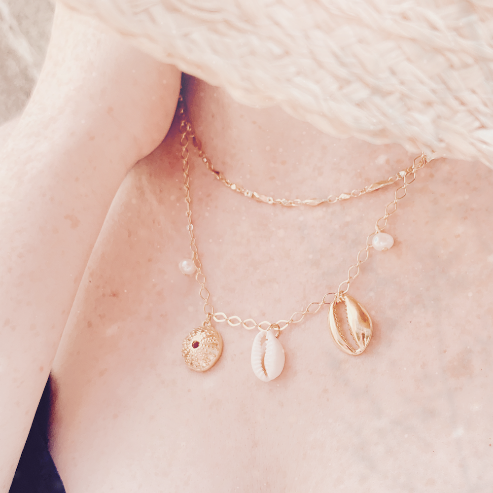 Exemple de création : Collier French Riviera – tuto Perles Corner