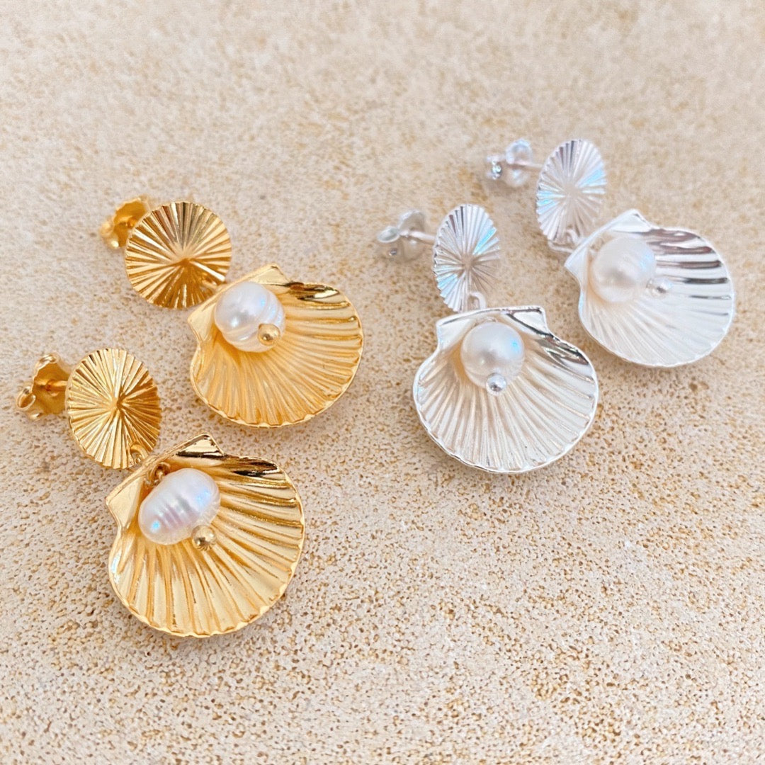 Exemple de création : Boucles Mermaid – tuto Perles Corner