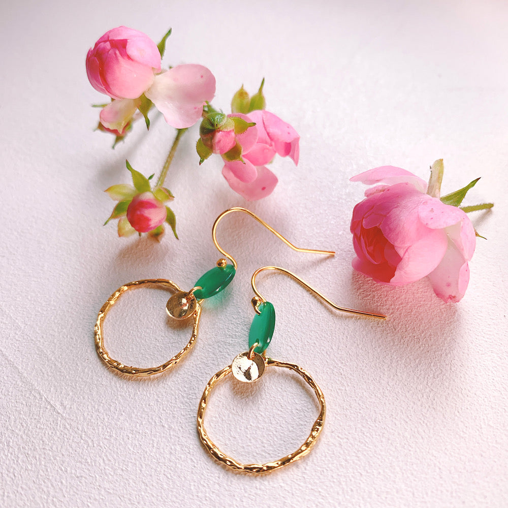 Exemple de création : Boucles Charline – tuto Perles Corner