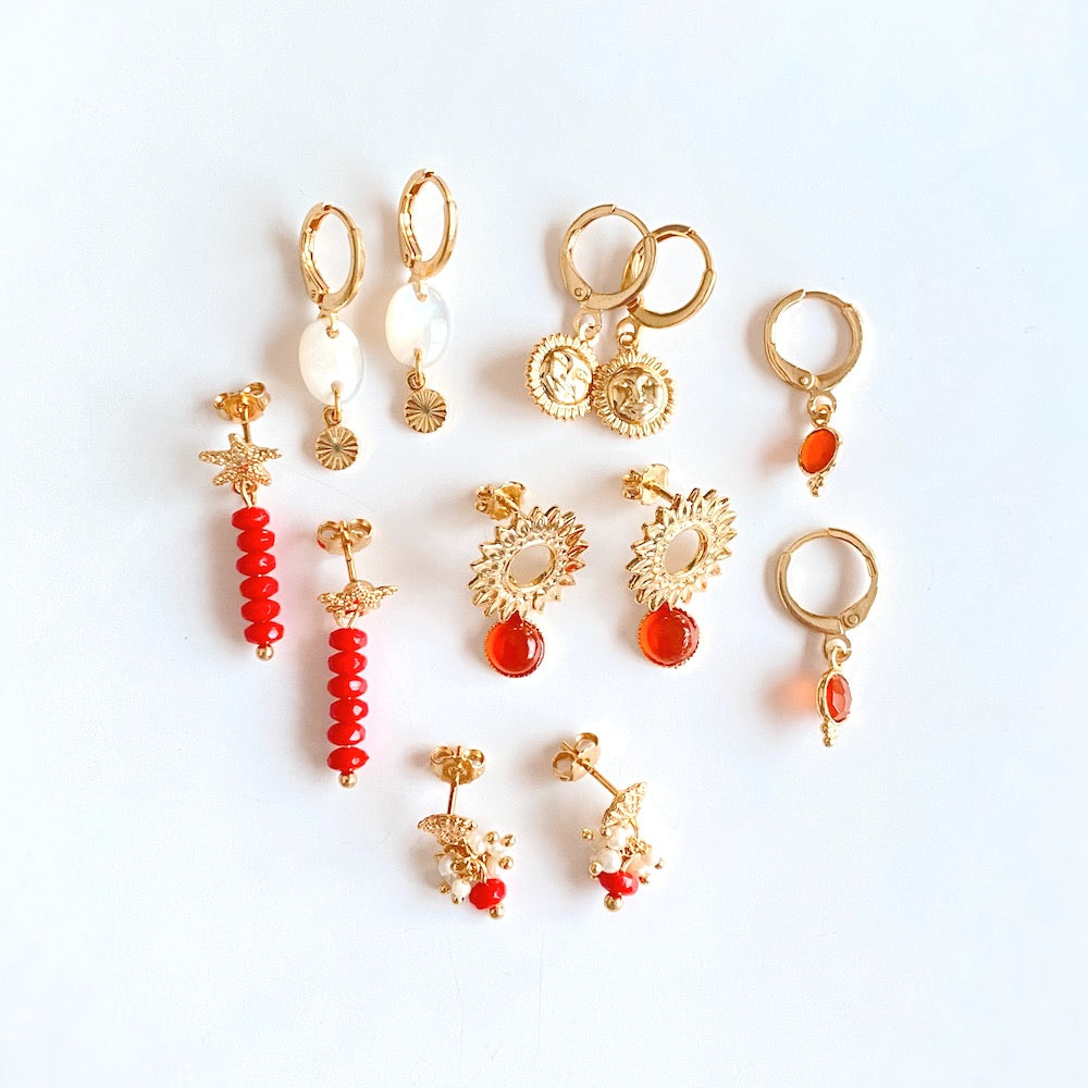 Exemple de création : Boucles de plage – tuto Perles Corner