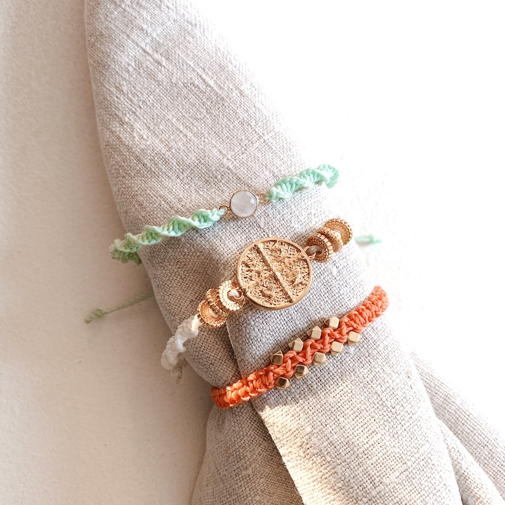 Exemple de création : Bracelets Macramé – tuto Perles Corner