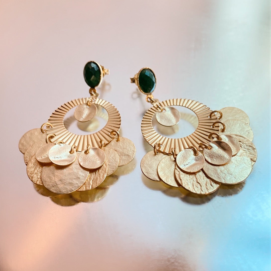 Exemple de création : Boucles confettis – tuto Perles Corner