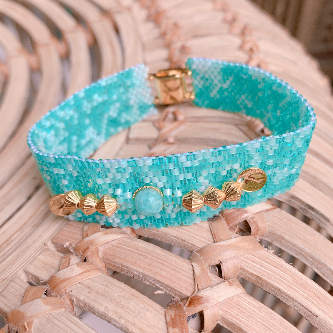 Exemple de création : Bracelet Amazonite – tuto Perles Corner