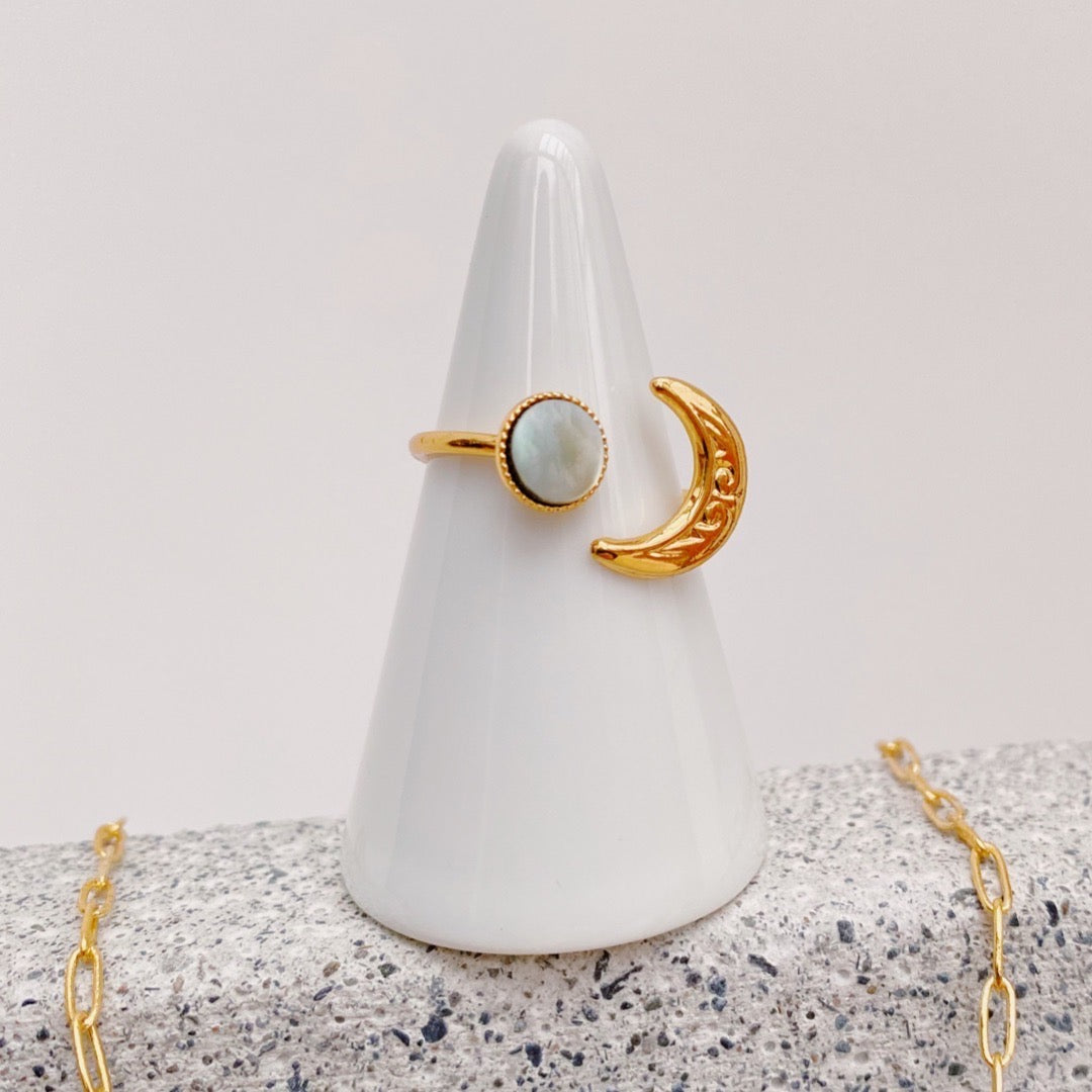Exemple de création : Bague Luna – tuto Perles Corner
