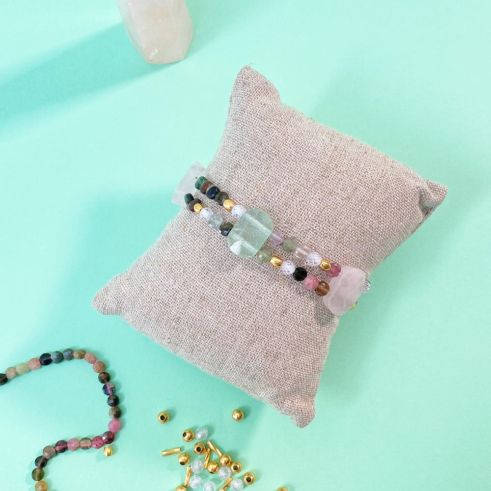 Exemple de création : Bracelet en Pierres Naturelles Unique et Personnalisé – tuto Perles Corner
