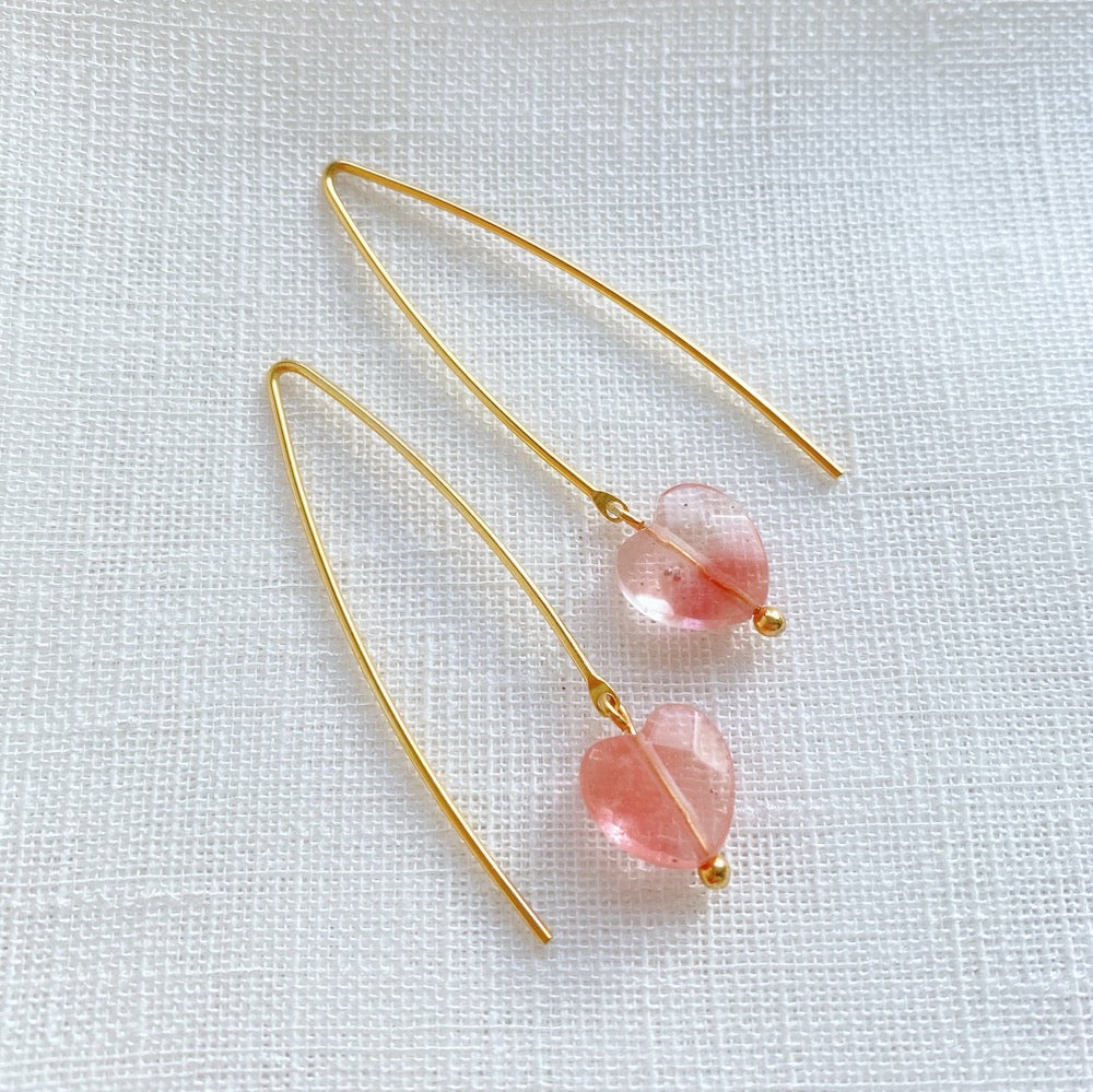 Exemple de création : Boucles Love – tuto Perles Corner