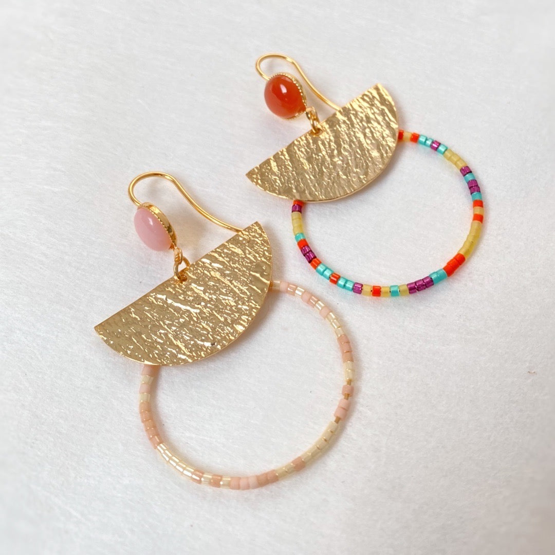 Exemple de création : Boucles Yoko – tuto Perles Corner