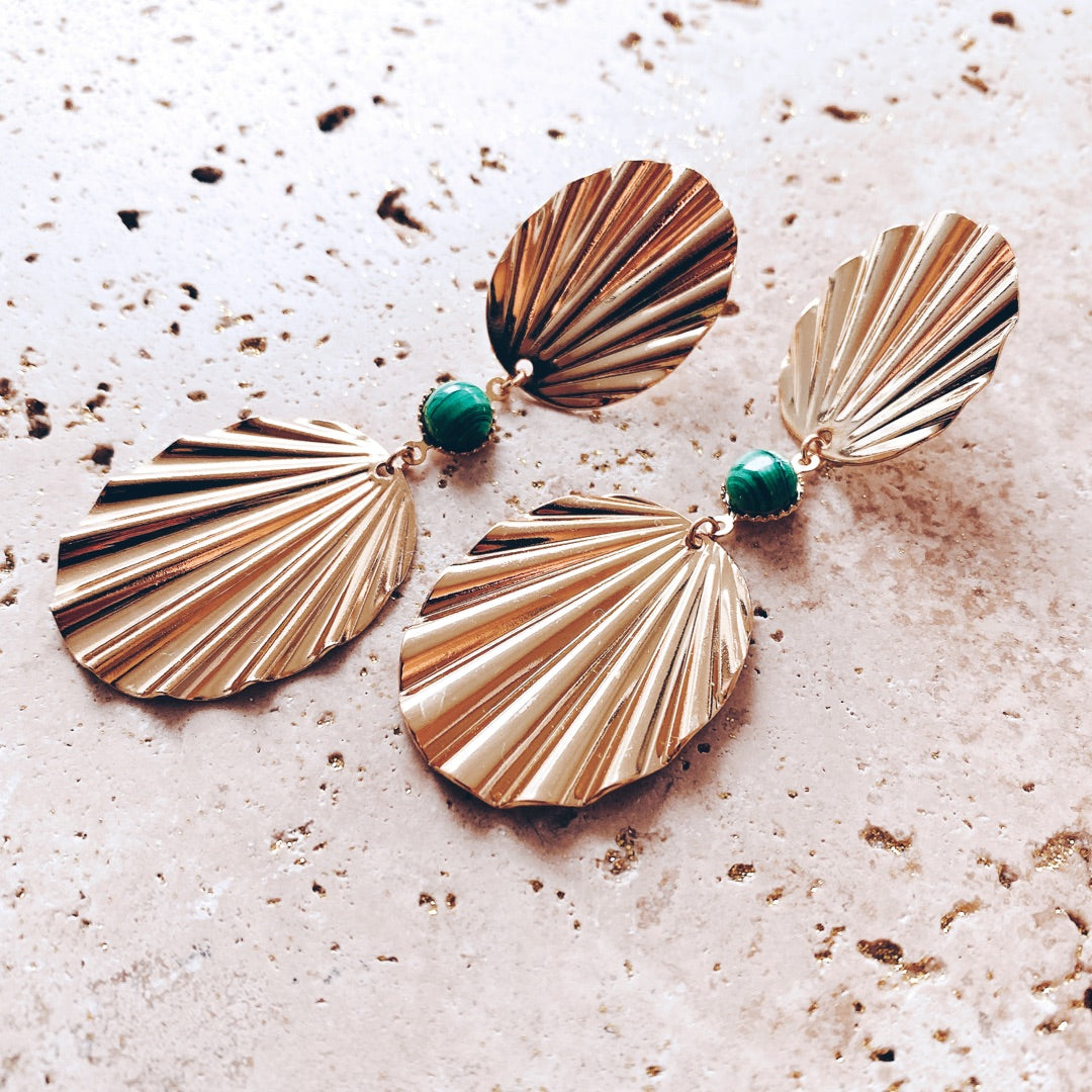 Exemple de création : Boucles Solaires – tuto Perles Corner
