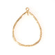 Pendentif goutte texturé en laiton doré à l'or fin 24K avec anneau.
