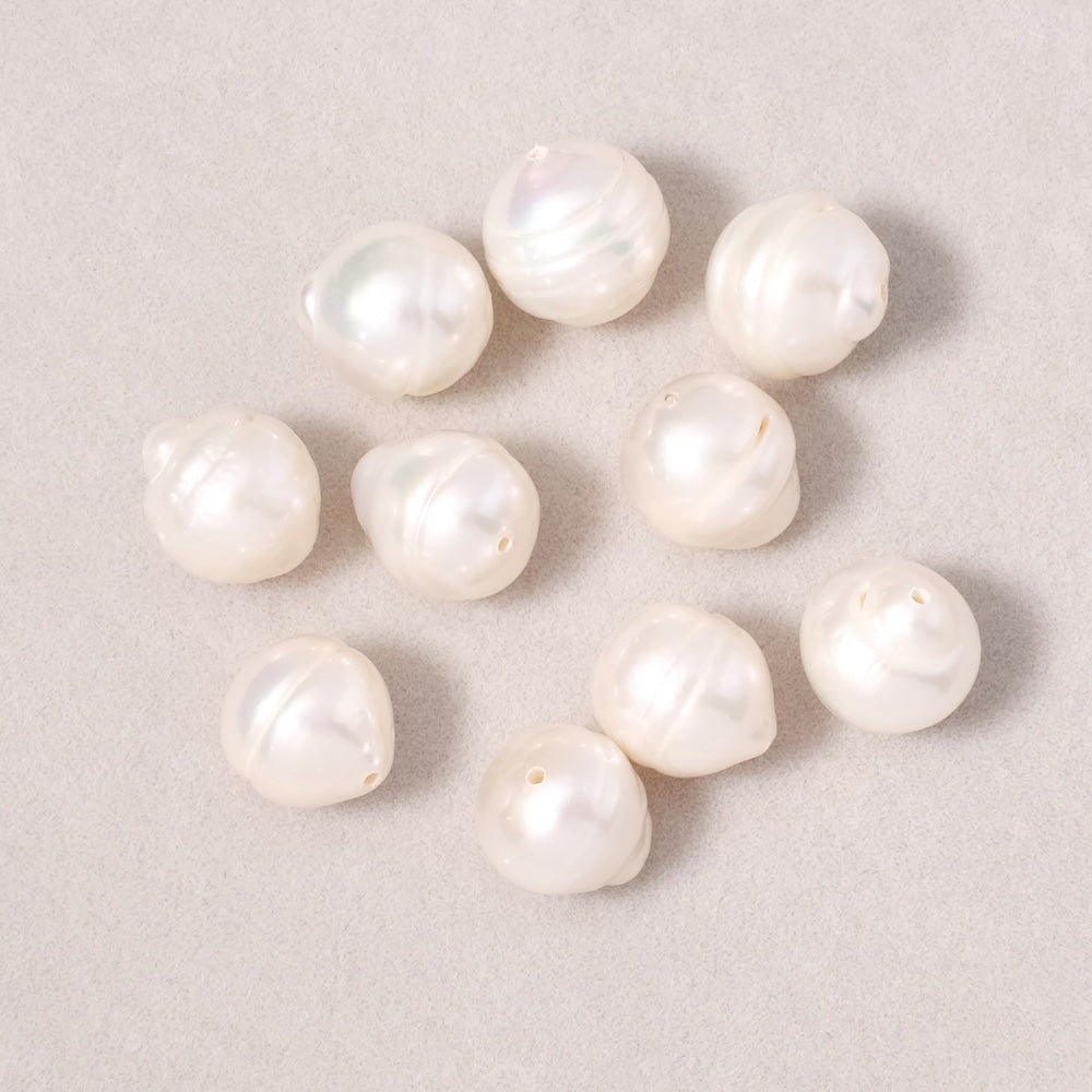 Perle Baroque Keshi irrégulière en Nacre naturelle