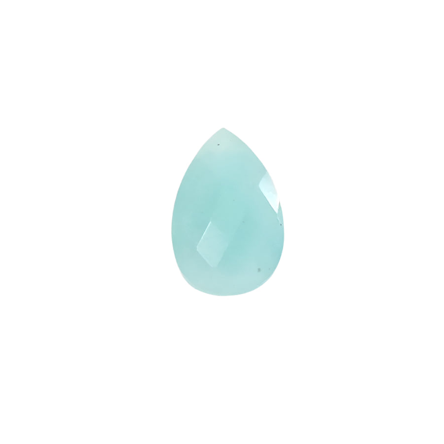 Perle goutte facettée 15 x 10mm en pierre naturelle Amazonite