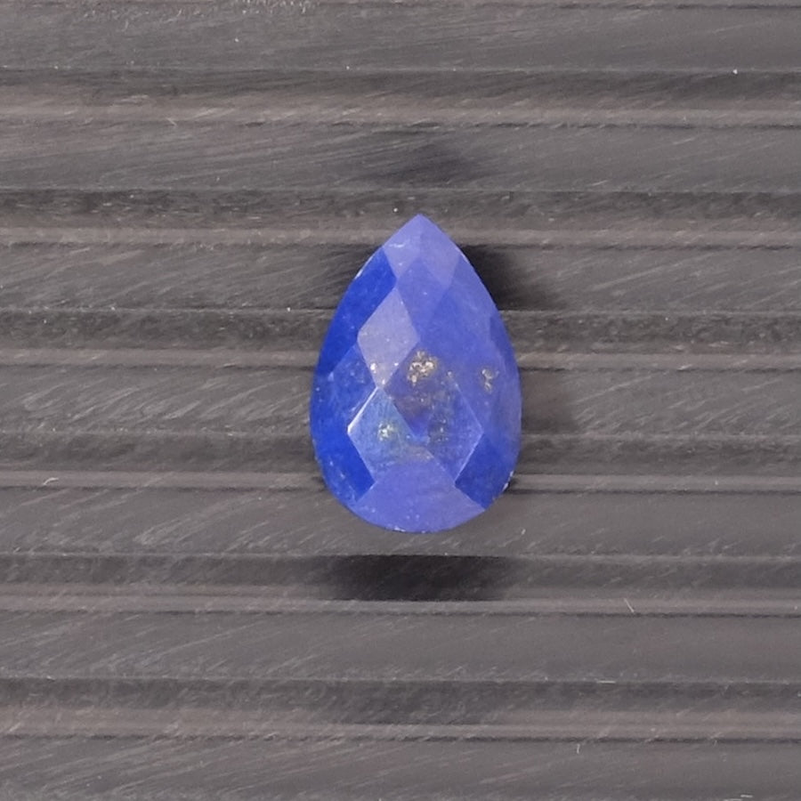 Perle goutte facettée 15 x 10mm en pierre naturelle Lapis Lazuli