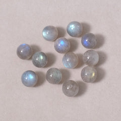 20 Perles En Labradorite – Boules De 5-6mm – Idées Pour Bijoux Artisanaux Ou Décoration