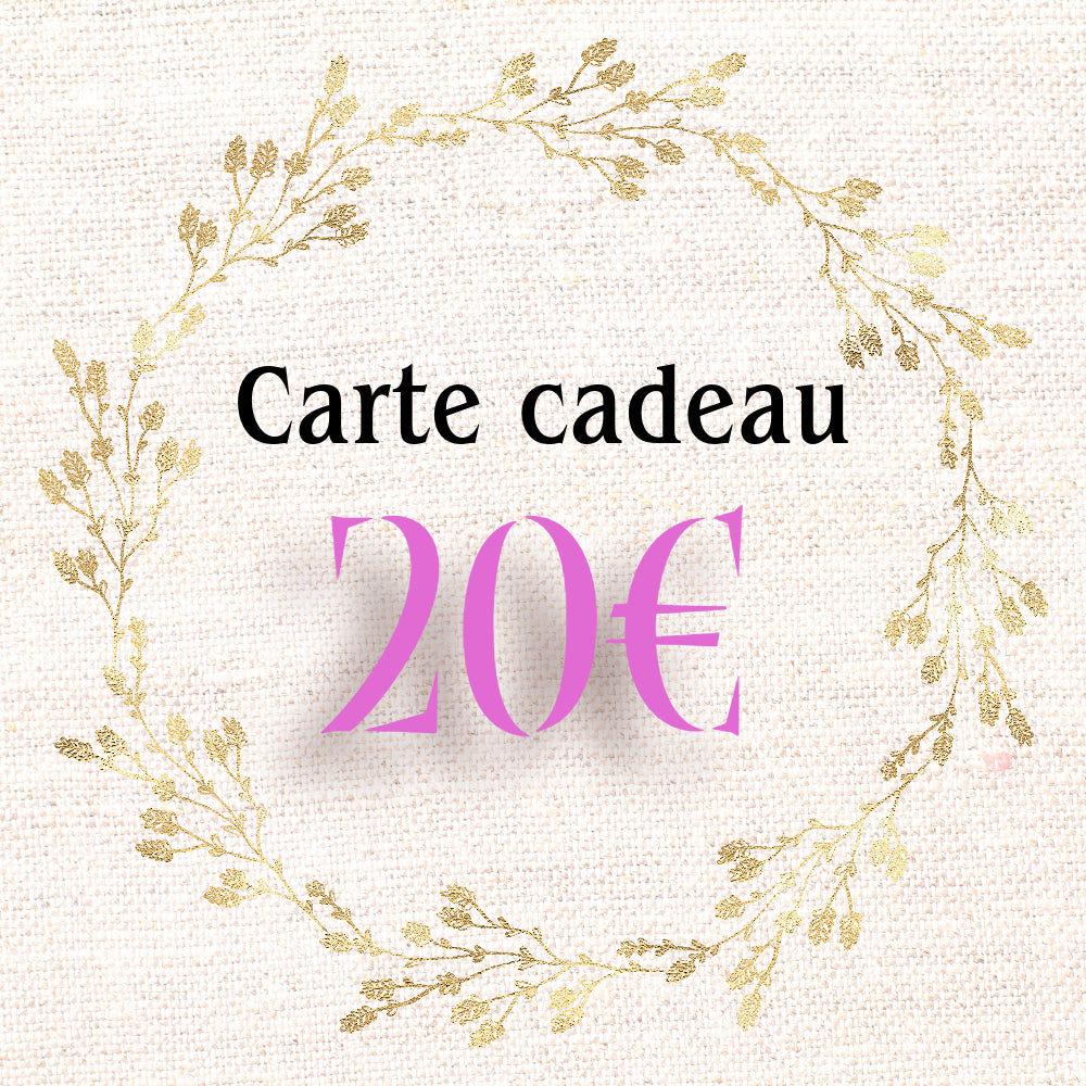 20€ - La Carte Cadeaux Perles Corner