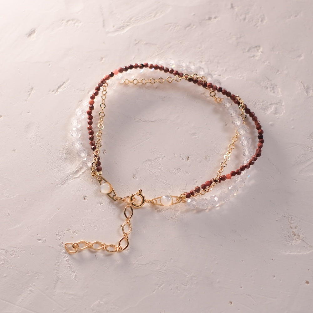 Exemple de création : Bracelet Tressé Perles & Chaîne – tuto Perles Corner