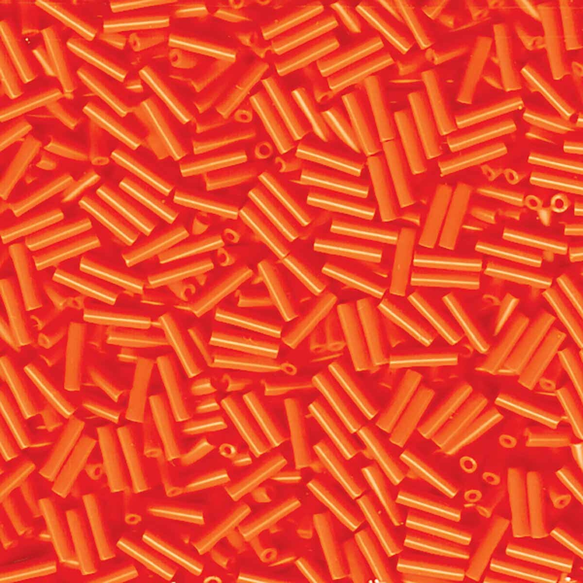 Perles Miyuki Bugles 6 mm orange opaque BGL2-9406