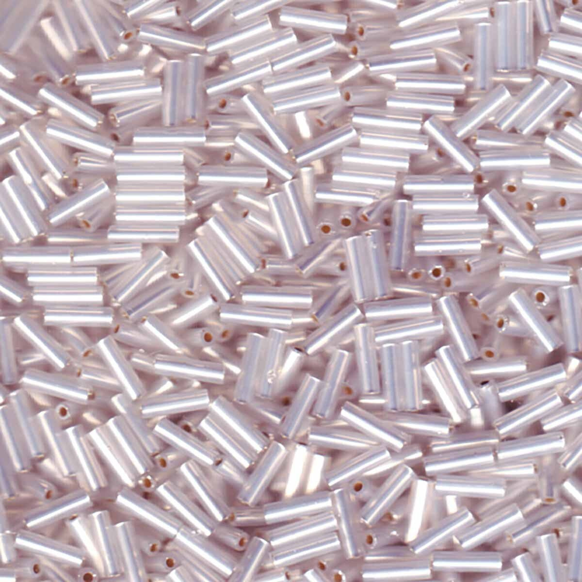 Perles Miyuki Bugles 6 mm opale doublé or BGL2-9551