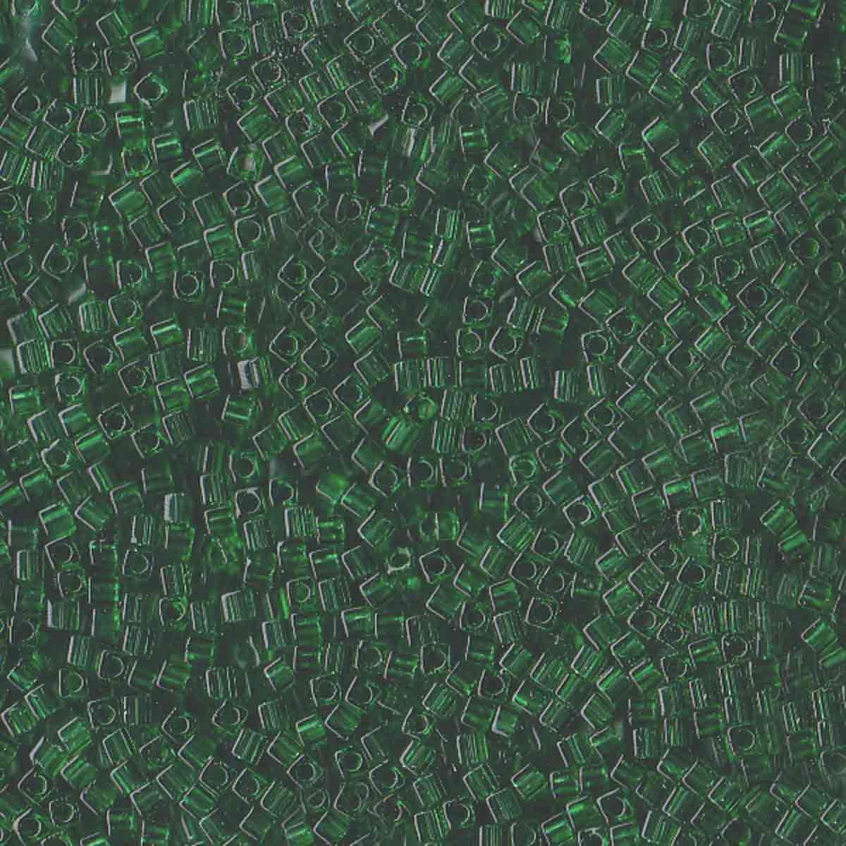 Perles Miyuki Cube 1,8 mm vert transparent SB0146