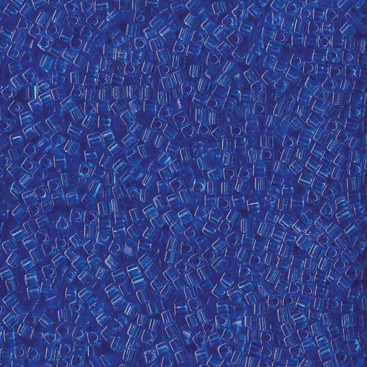 Perles Miyuki Cube 1,8 mm saphir transparent SB0150