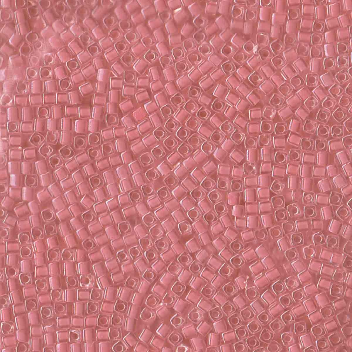Perles Miyuki Cube 1,8 mm cristal doublé rose layette SB0204