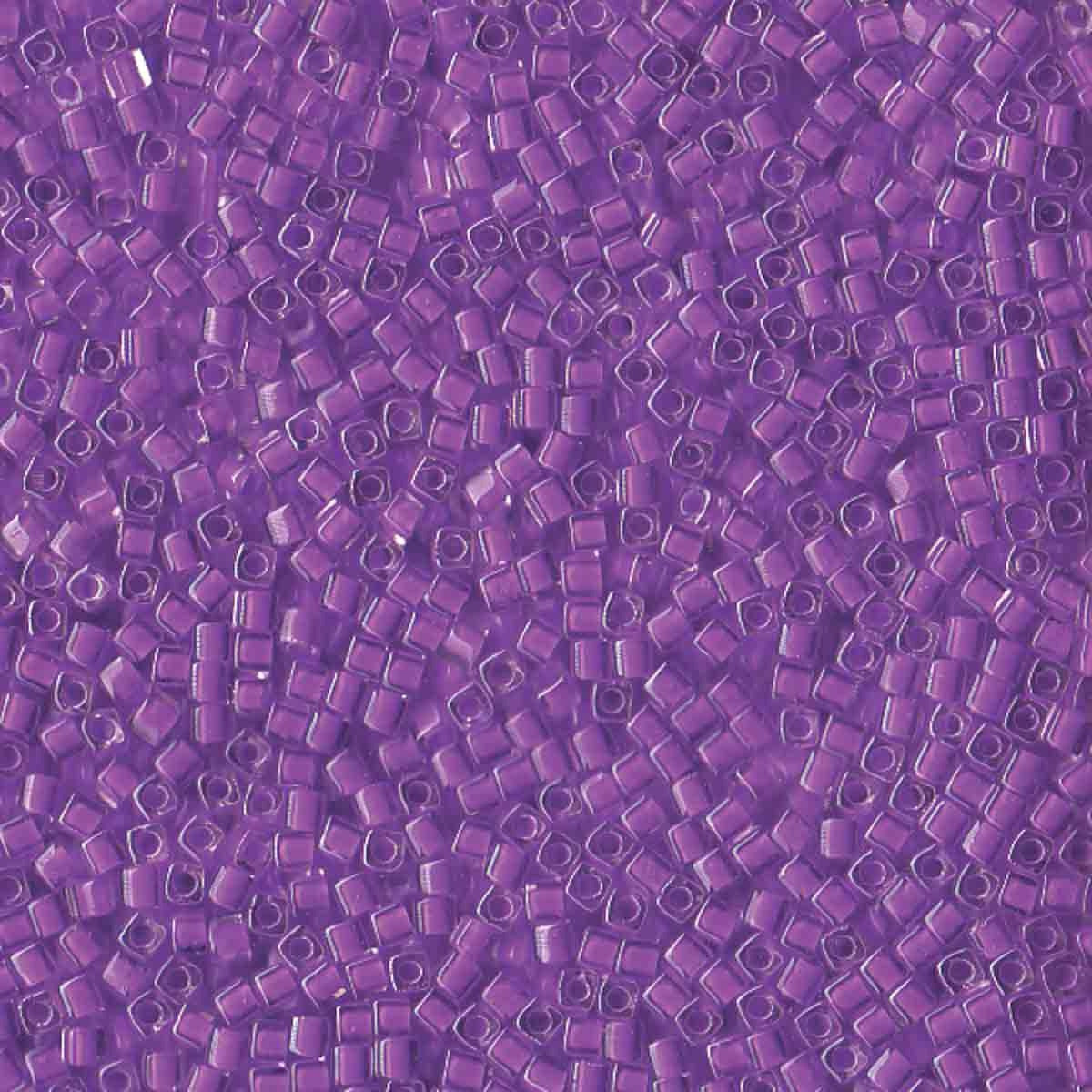 Perles Miyuki Cube 1,8 mm cristal doublé orchidée SB0222