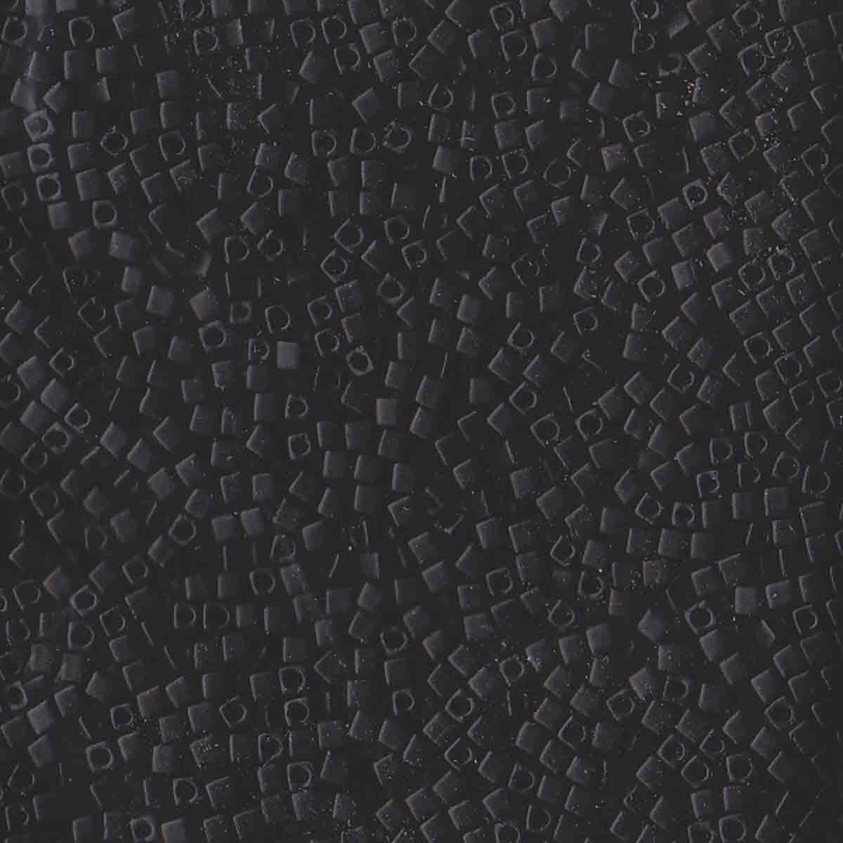 Perles Miyuki Cube 1,8 mm noir opaque mat SB0401F