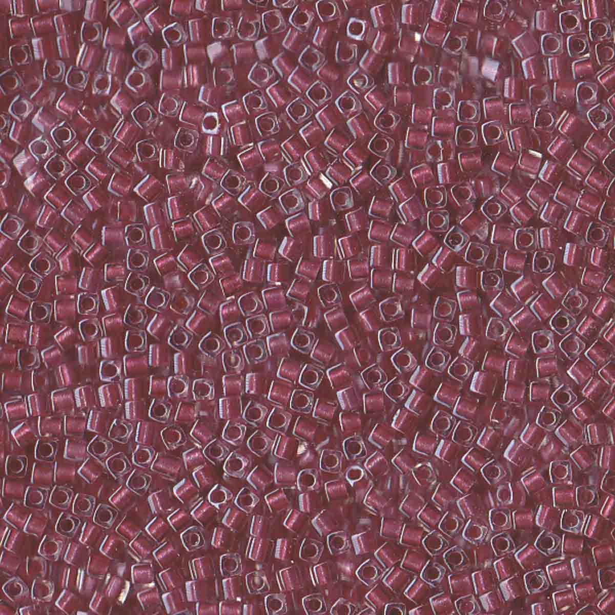 Perles Miyuki Cube 1,8 mm cristal doublé rose scintillant SB2603