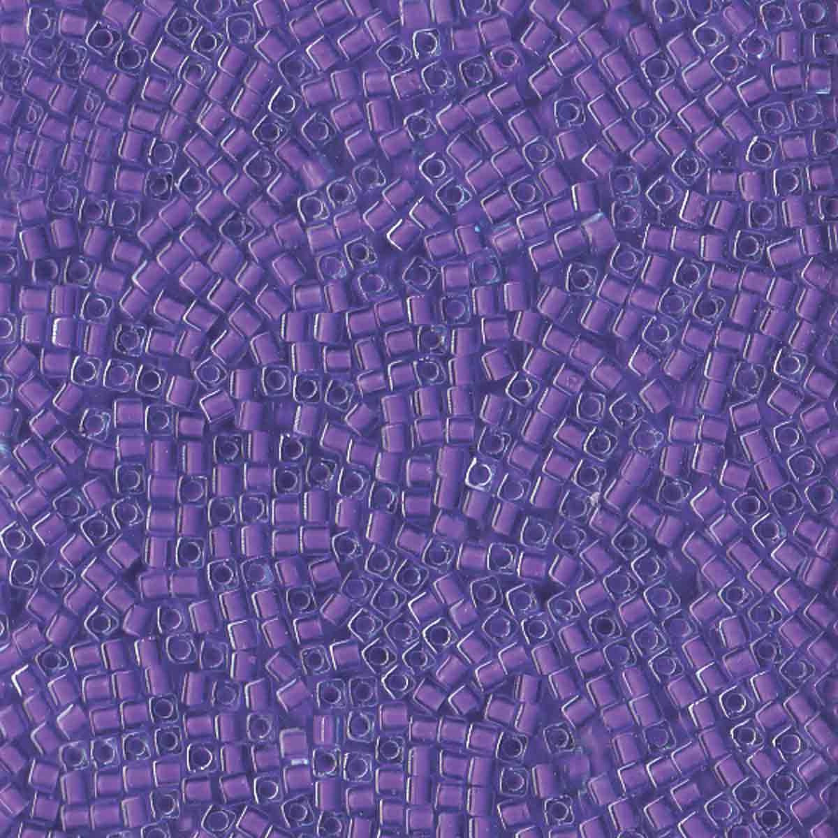 Perles Miyuki Cube 1,8 mm aqua doublé lilas AB SB2640