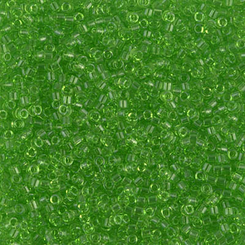 Perles Miyuki Delica 11/0 citron vert transparent DB1106