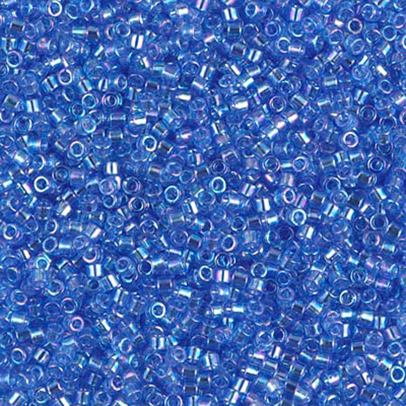 Perles Miyuki Delica 11/0 azur transparent AB DB1250