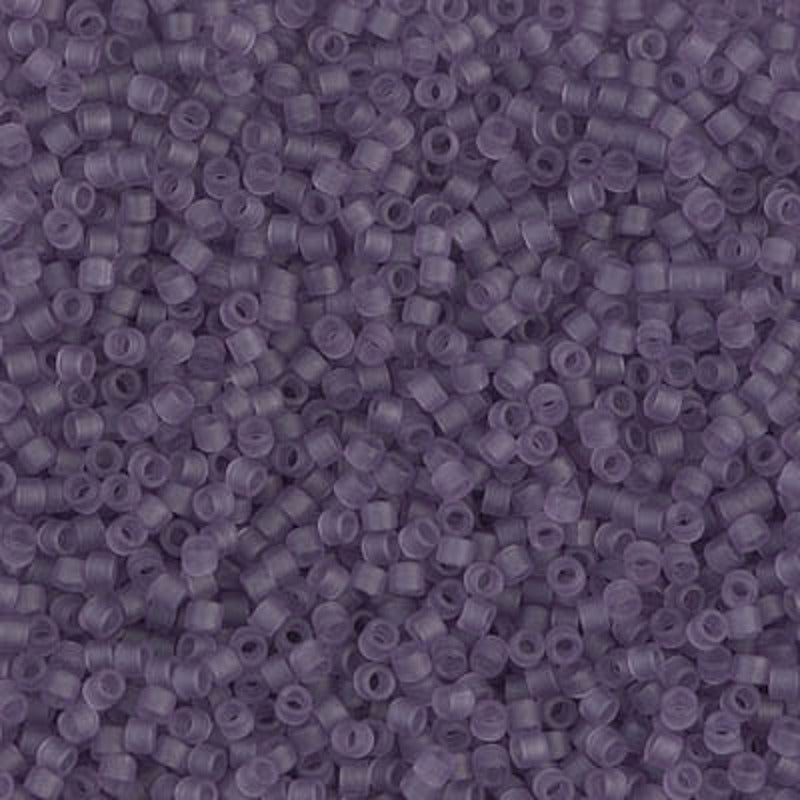 Perles Miyuki Delica 11/0 améthyste clair transparent mat DB1265