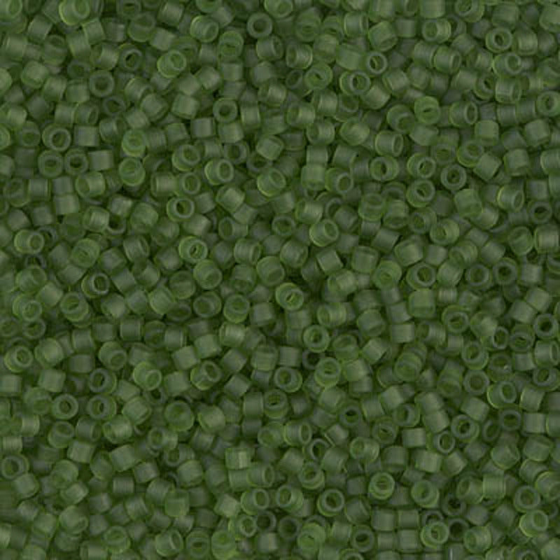 Perles Miyuki Delica 11/0 olive transparent mat DB1267