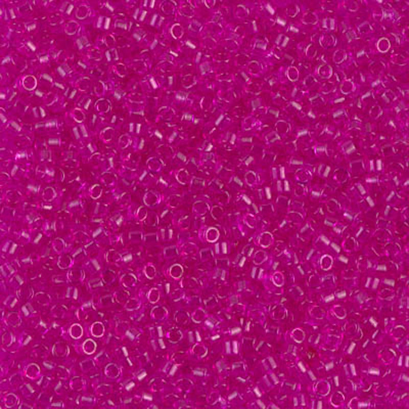 Perles Miyuki Delica 11/0 fuchsia transparent teinté DB1310