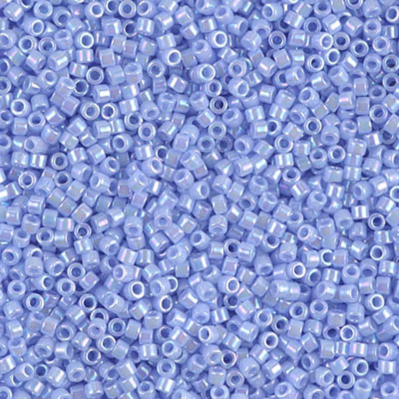 Perles Miyuki Delica 11/0 bleu agate opaque AB DB1577