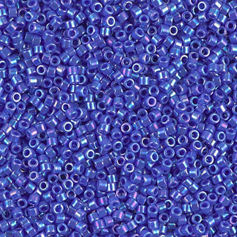 Perles Miyuki Delica 11/0 bleu cyan opaque AB DB1578