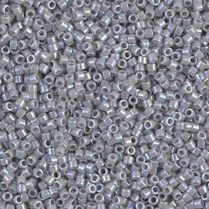 Perles Miyuki Delica 11/0 gris fantôme opaque AB DB1579